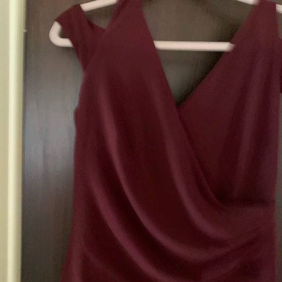 Lauren Ralph Lauren Jumpsuit Burgundy Sz 12 - Picture 11 of 11